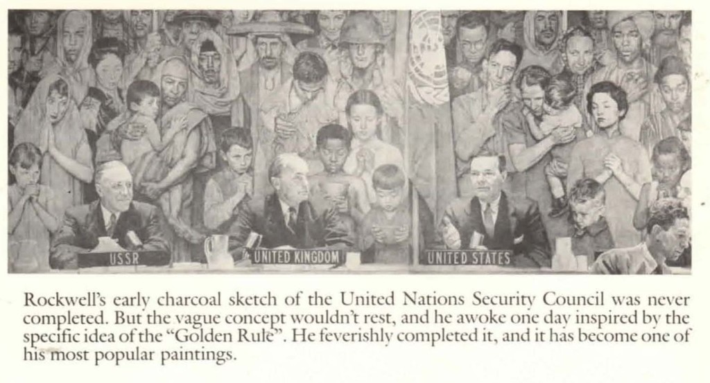 1985-10-Oct-21-Rockwell-Mosaic-for UN-40th_early-security-council sketch